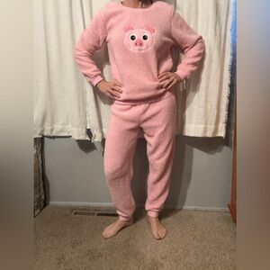 Cozy Pink Pig Pajamas